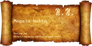Megela Netta névjegykártya